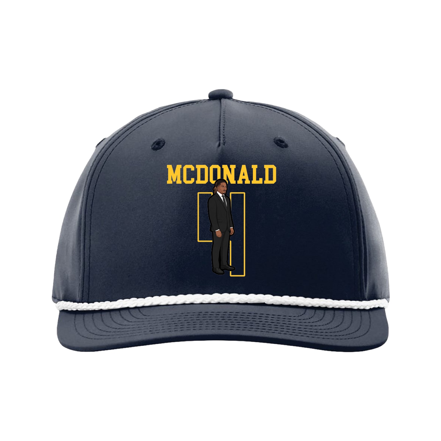 Five-Panel Classic Rope Cap — Shirsey in Navy