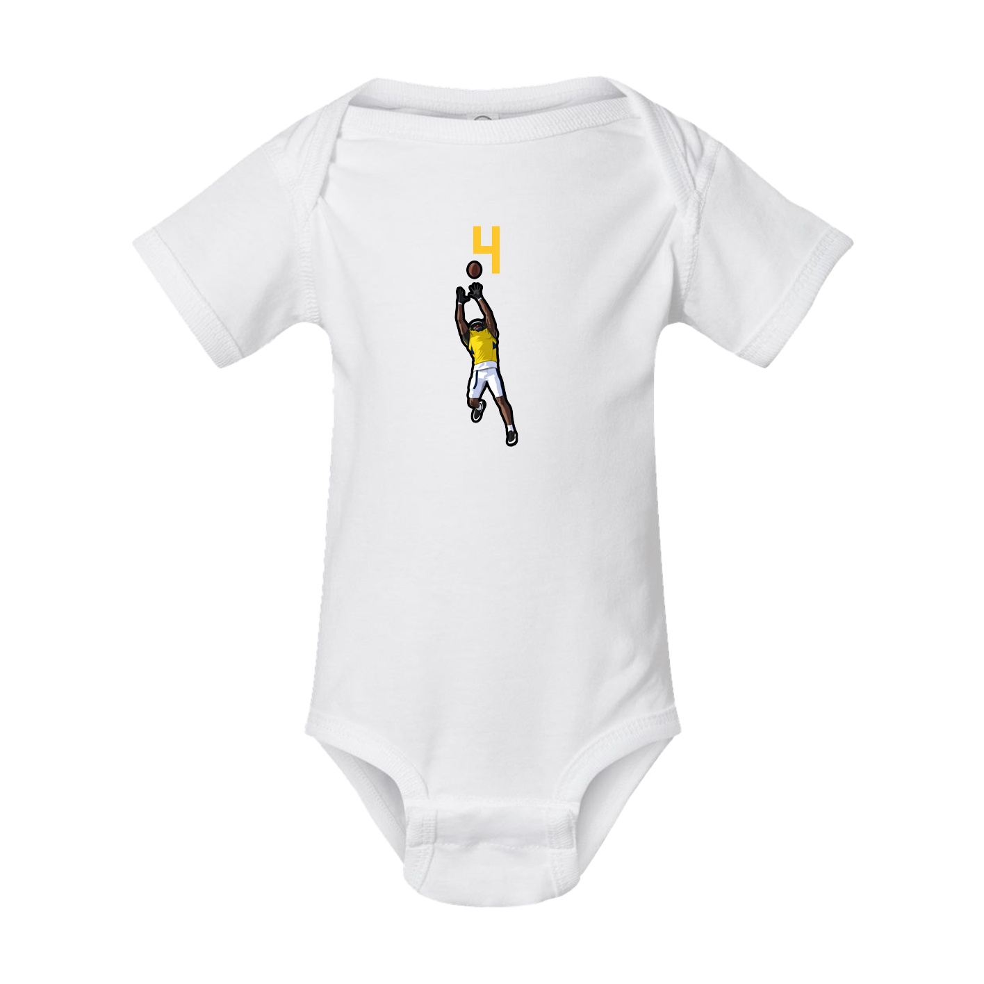 Baby Onesie — Number Top in White
