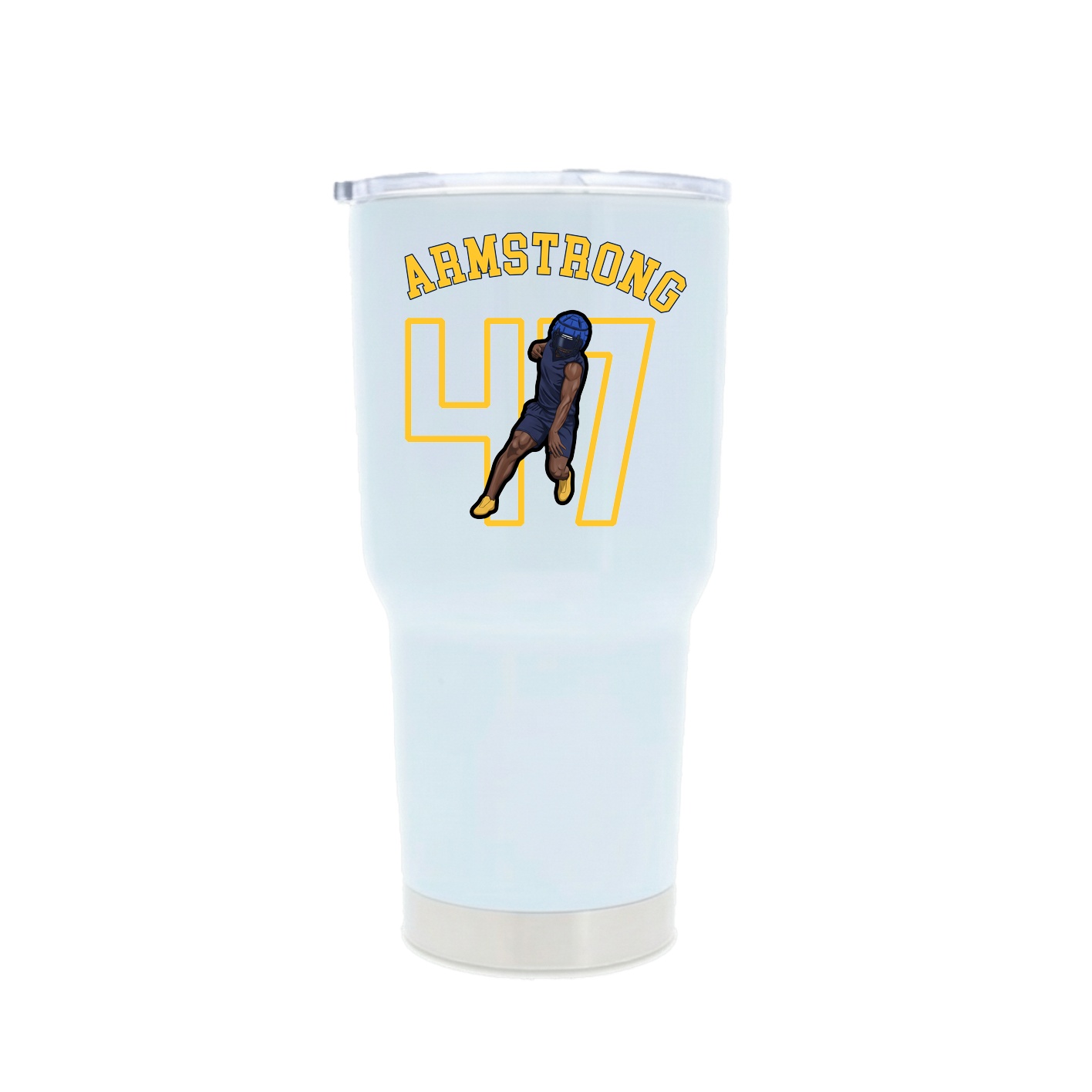 30oz Stainless Steel Tumbler — Shirsey Arch in White