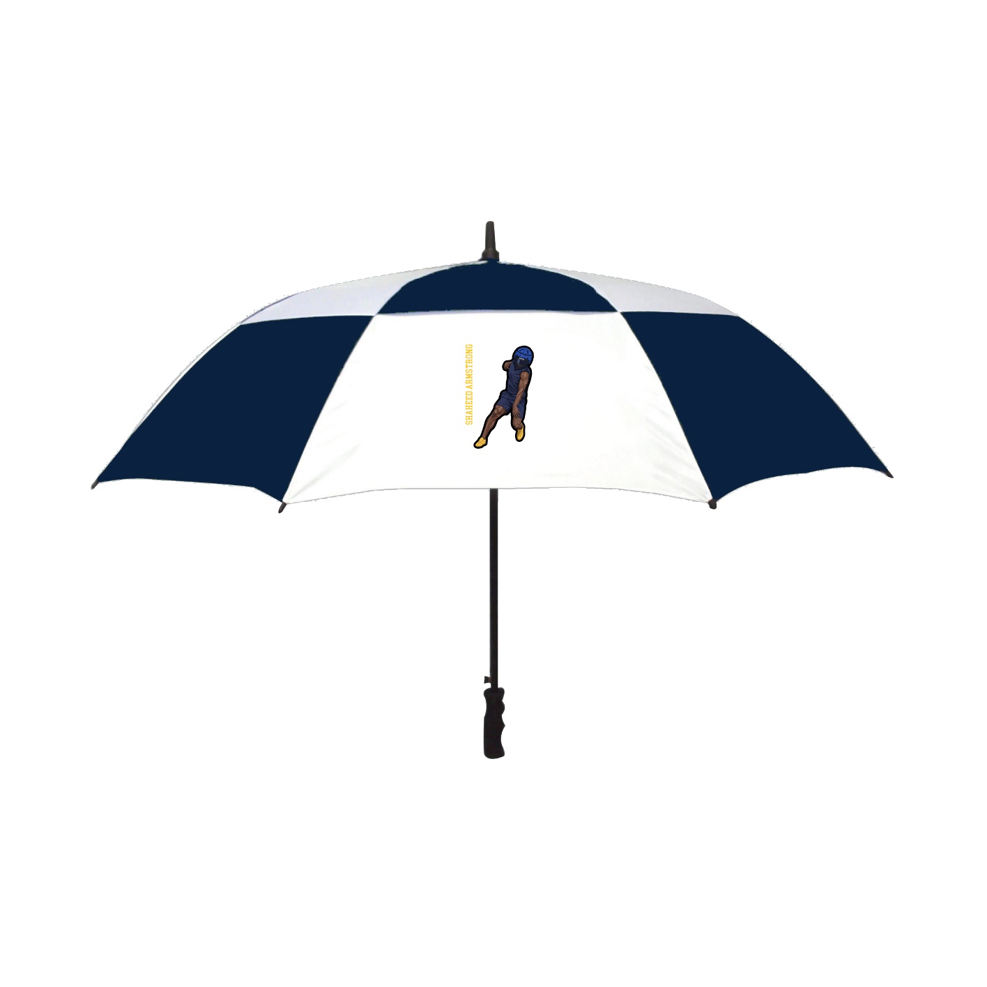 Golf Umbrella — Name Vertical in Navy