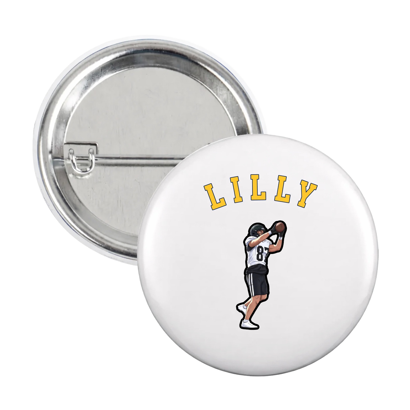 Game Day Button — Shirsey Arch in White