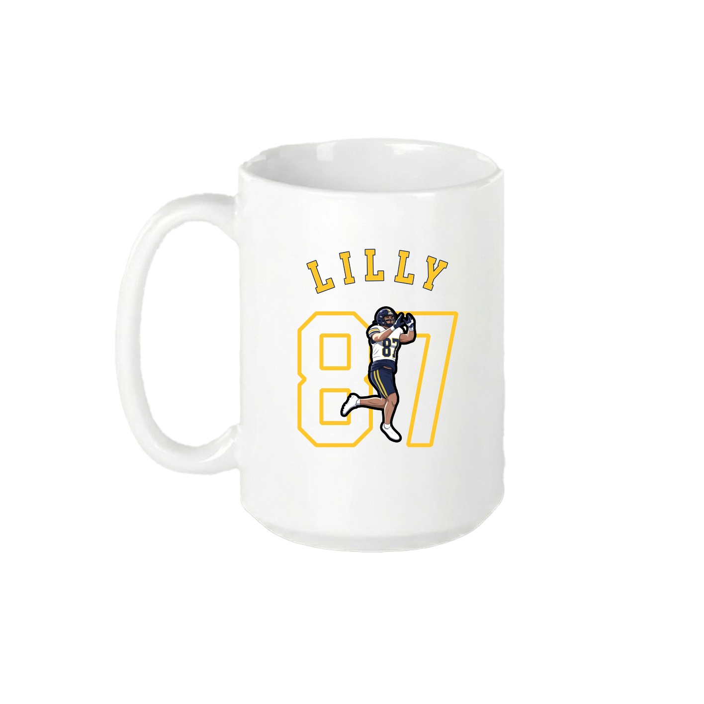15oz Coffee Mug — Shirsey Arch in White