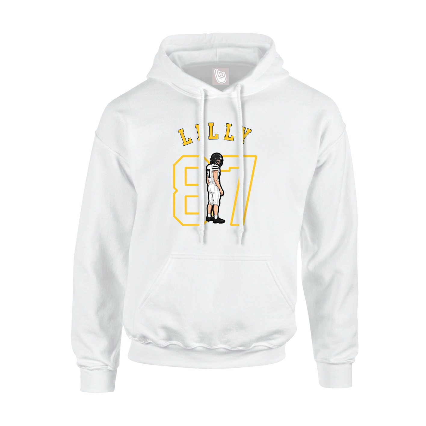 Youth Hoodie — Shirsey Arch in White