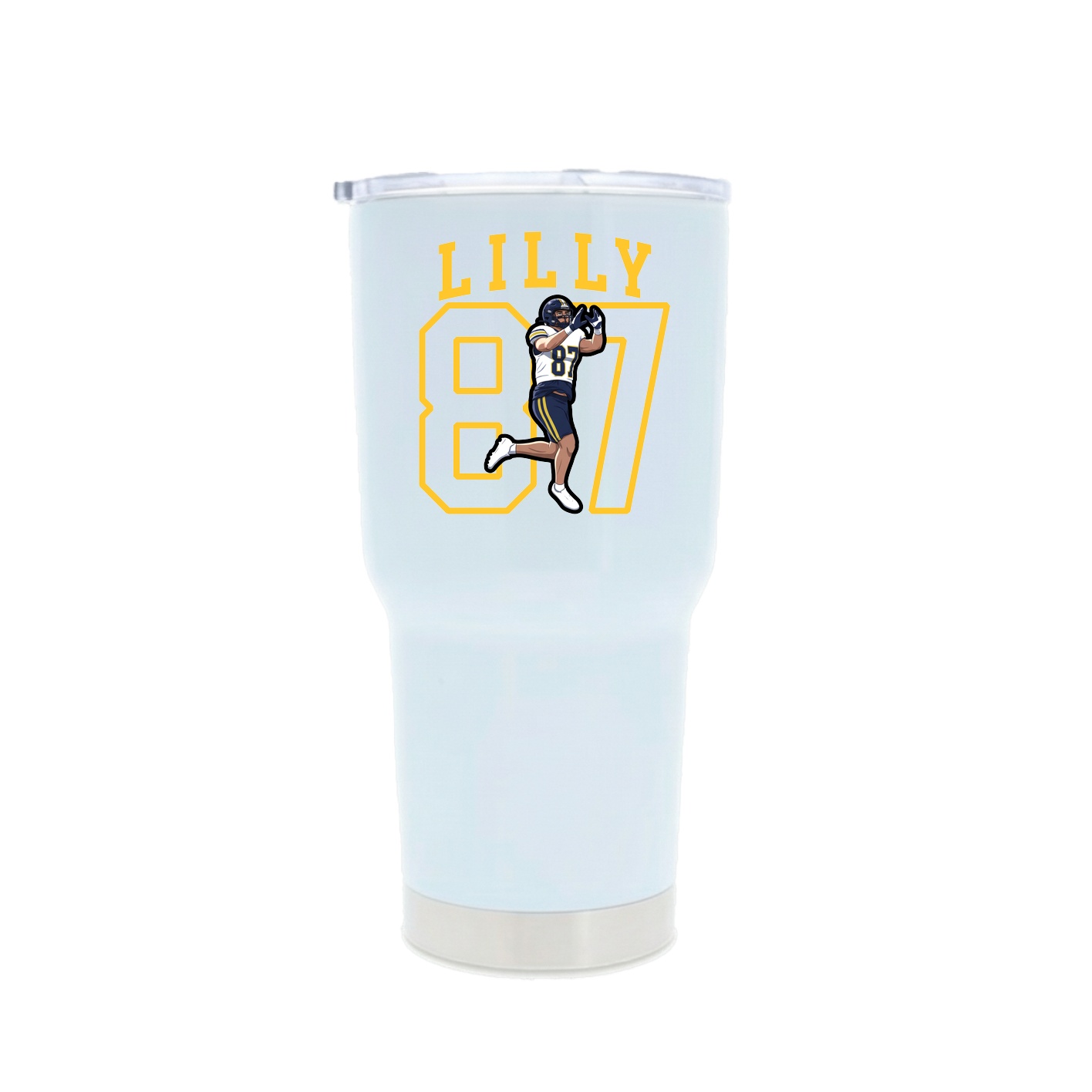 30oz Stainless Steel Tumbler — Shirsey in White