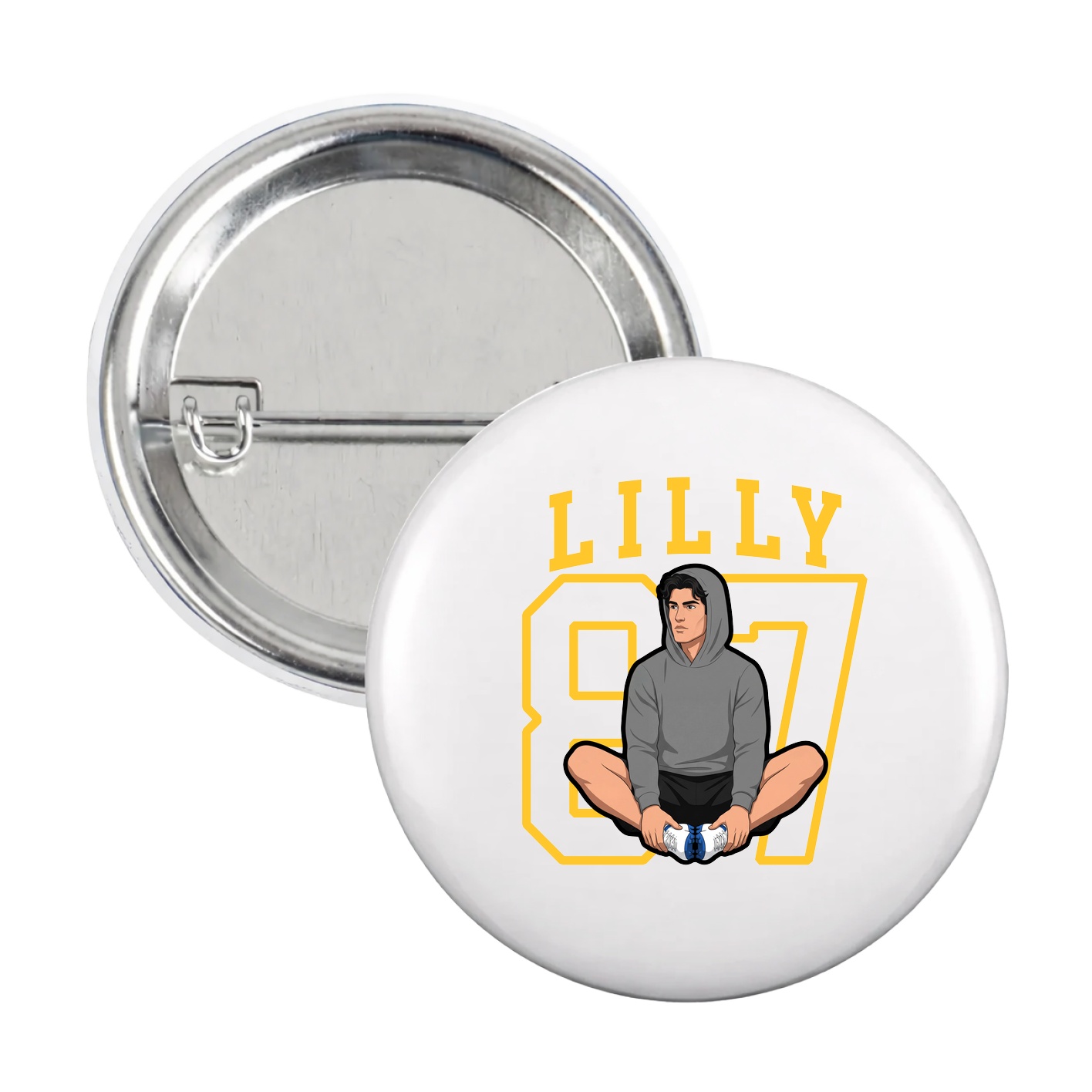 Game Day Button — Shirsey in White