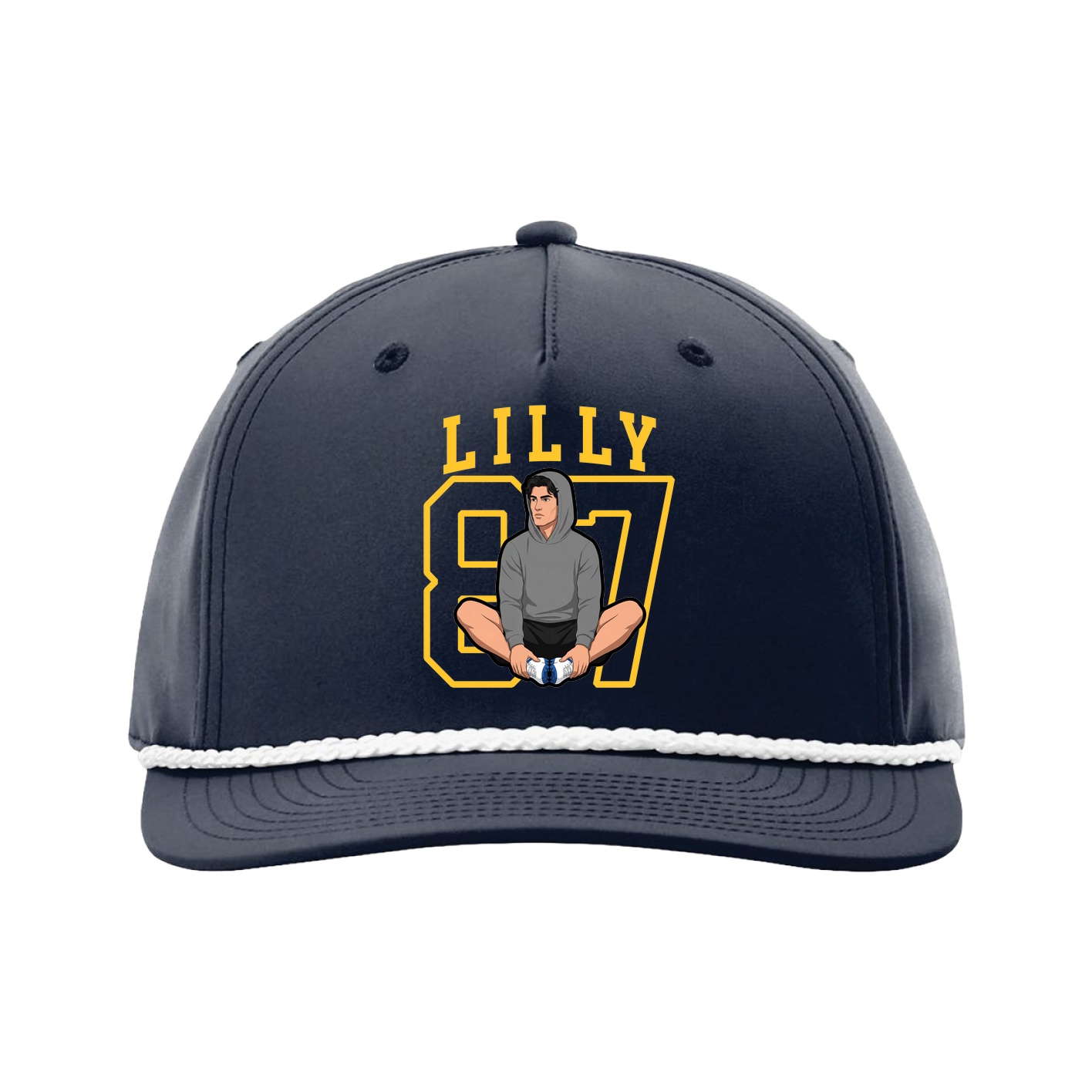 Five-Panel Classic Rope Cap — Shirsey in Navy