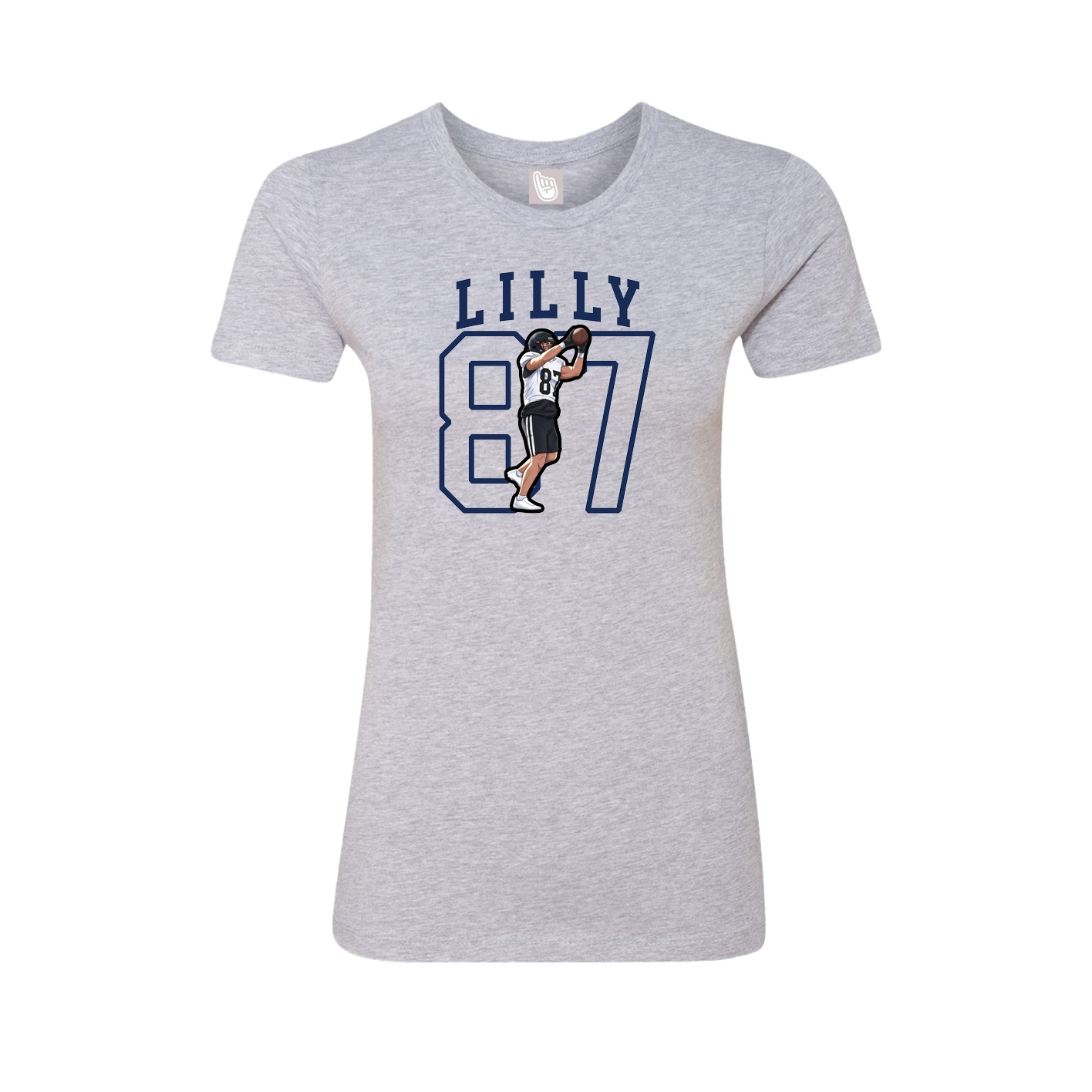 Fitted Women's Tee — Shirsey in Grey