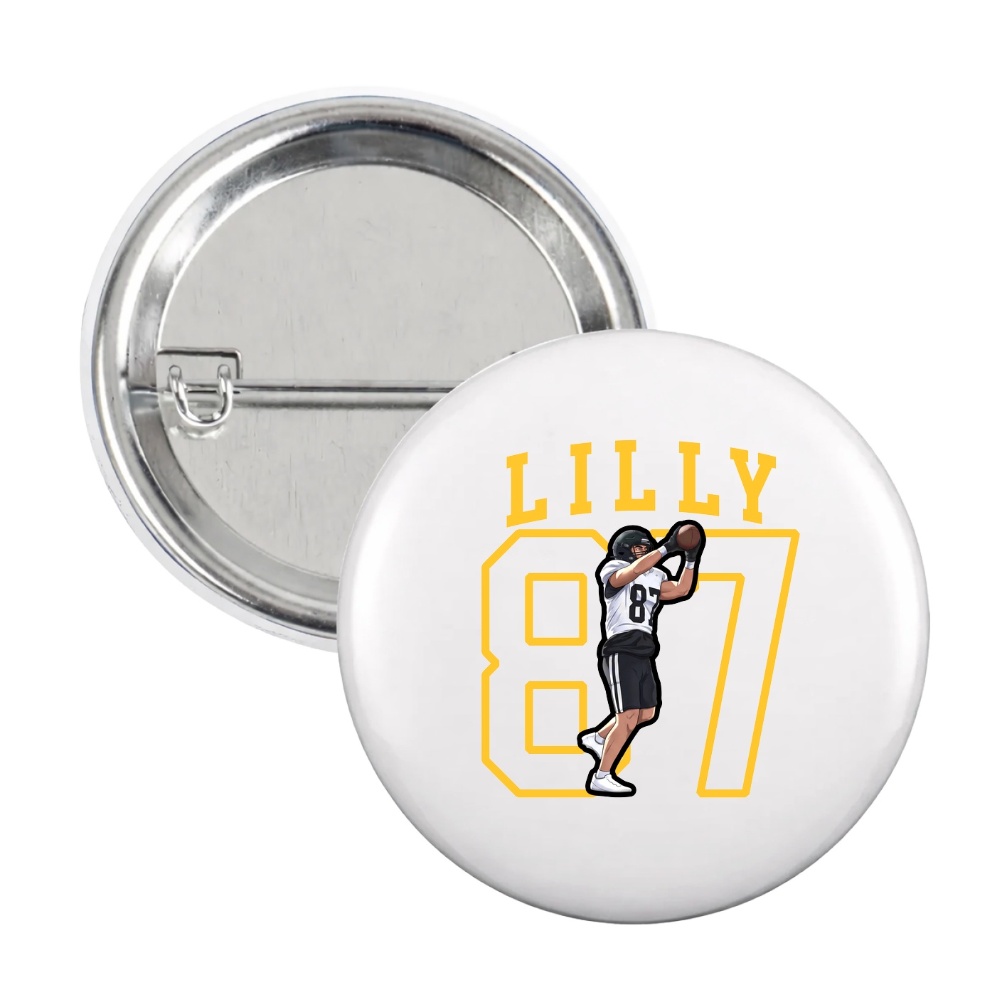 Game Day Button — Shirsey in White