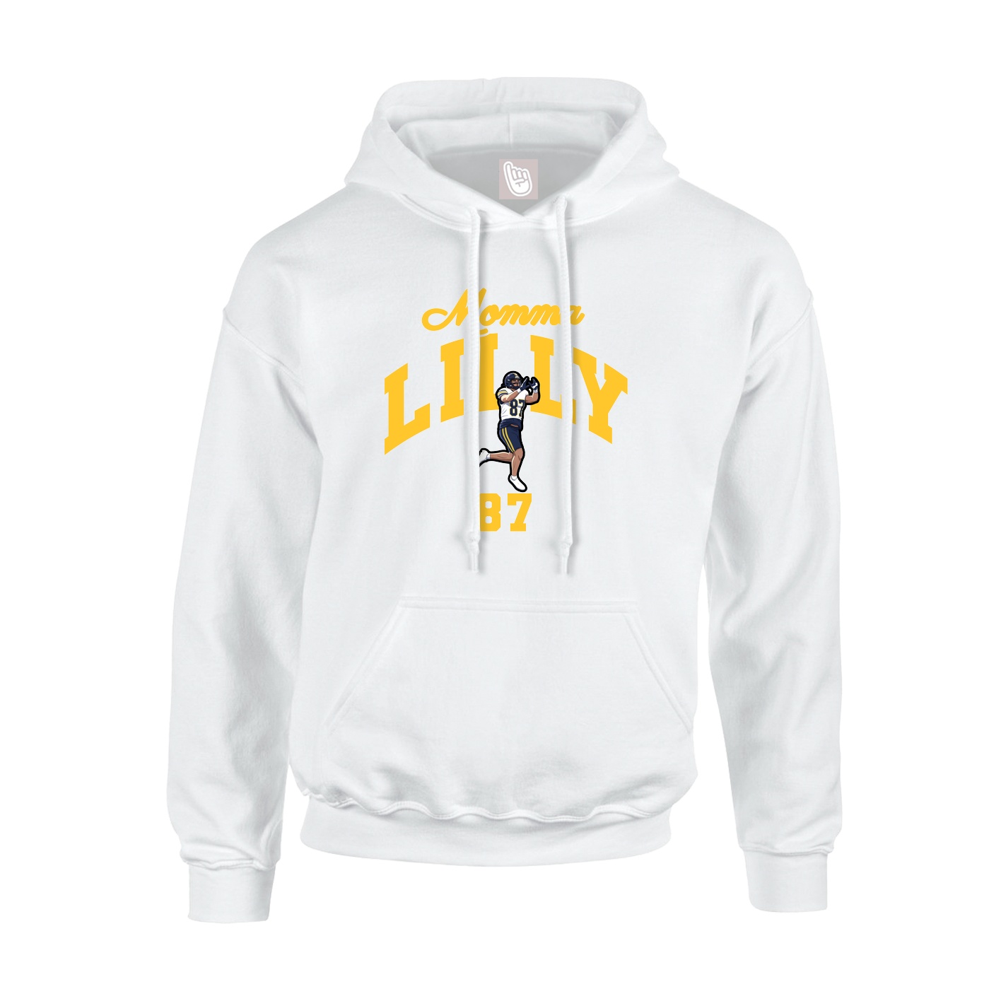 Youth Hoodie — Mothers Day Arch in White