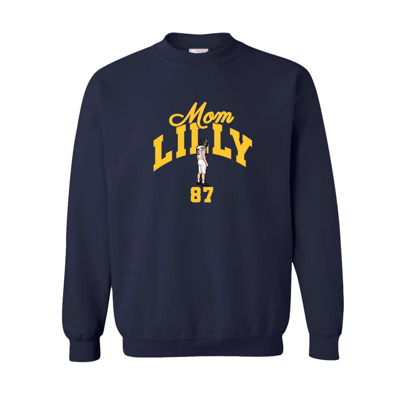 Fleece Crew — Mothers Day Arch in Navy