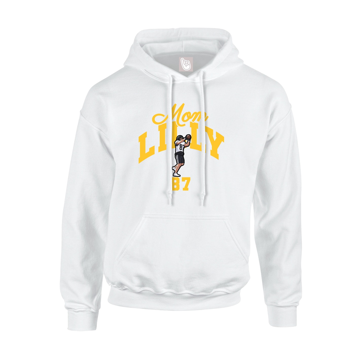 Youth Hoodie — Mothers Day Arch in White