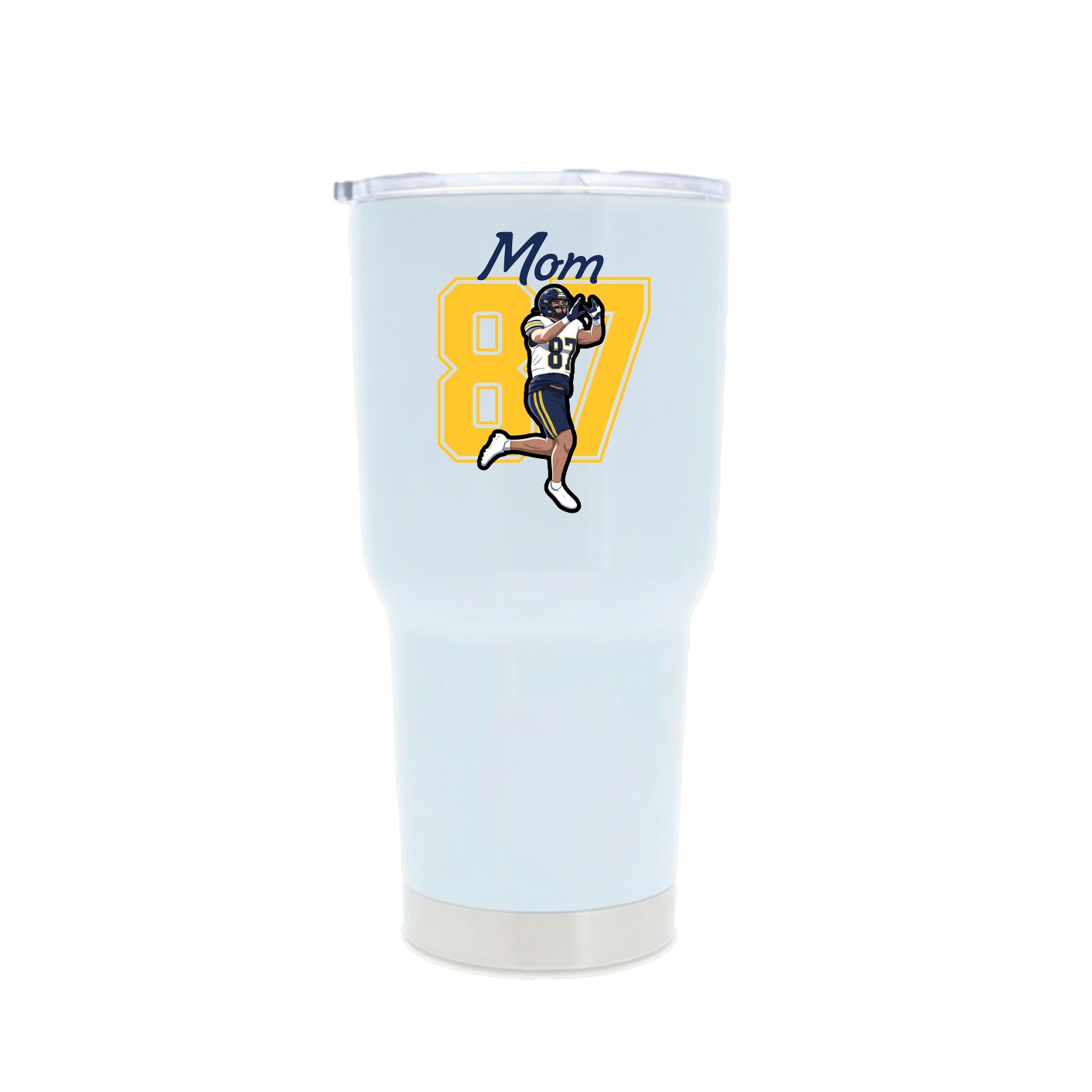 30oz Stainless Steel Tumbler — Mothers Day Shirsey in White