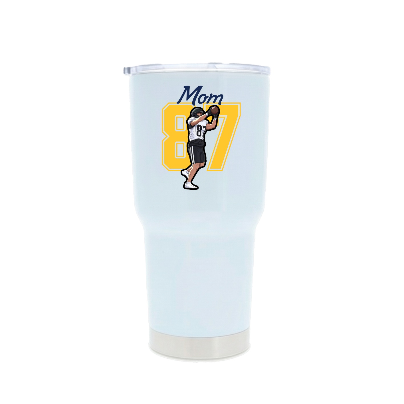 30oz Stainless Steel Tumbler — Mothers Day Shirsey in White