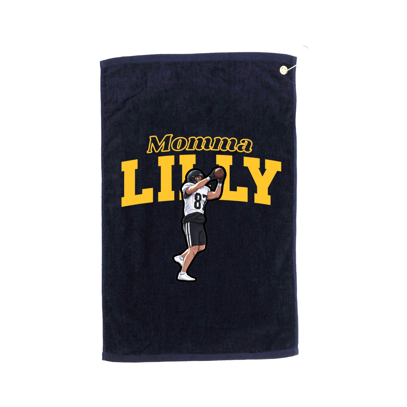Golf Towel — Mothers Day Block in Navy