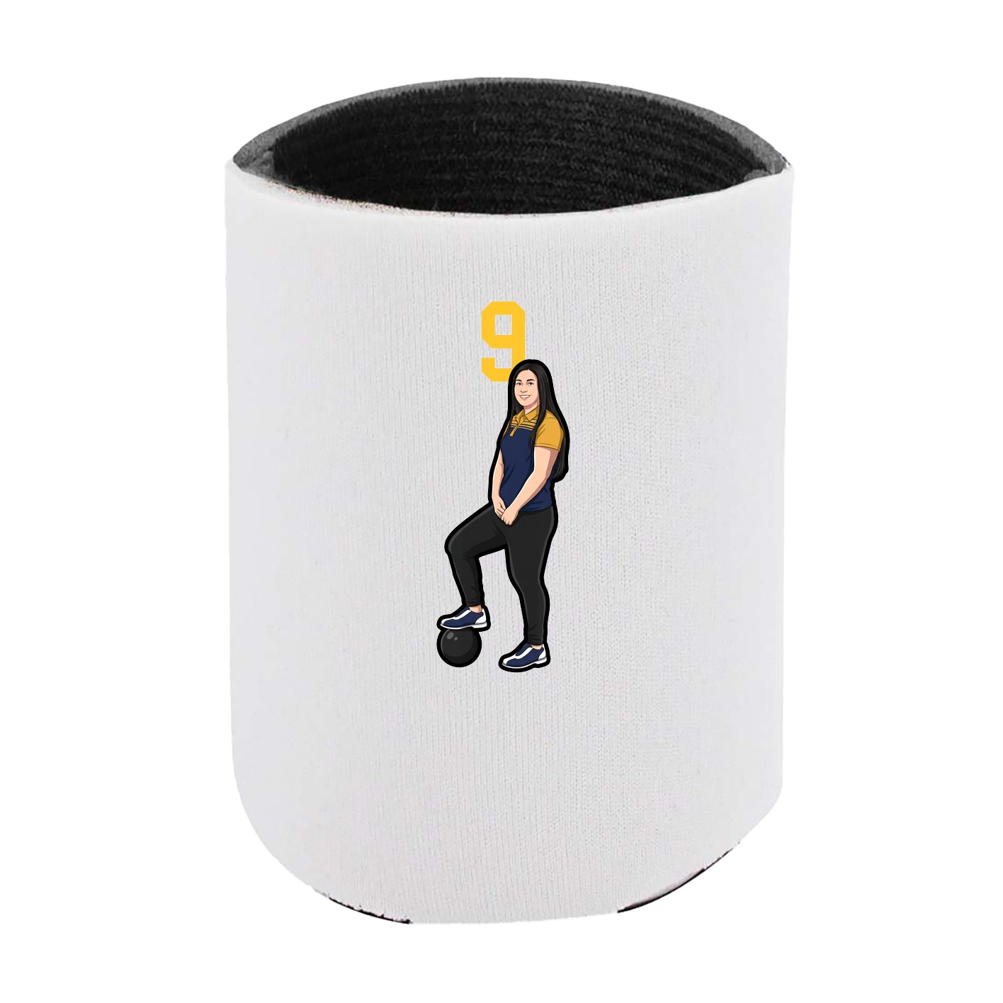Can Holder — Number Top in White