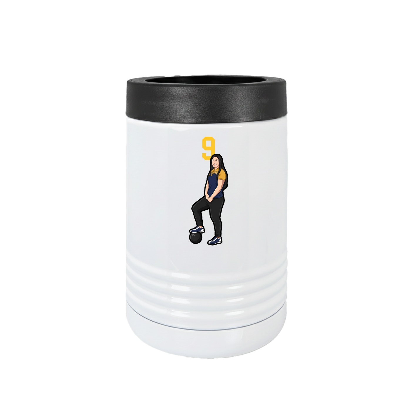 Beverage Holder — Number Top in White