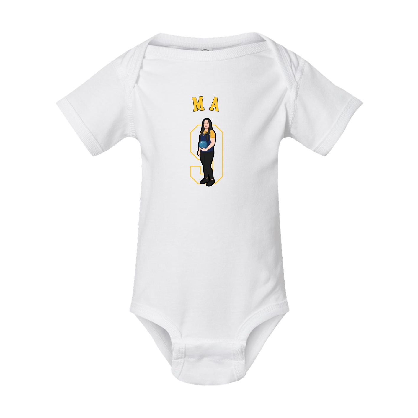 Baby Onesie — Shirsey Arch in White