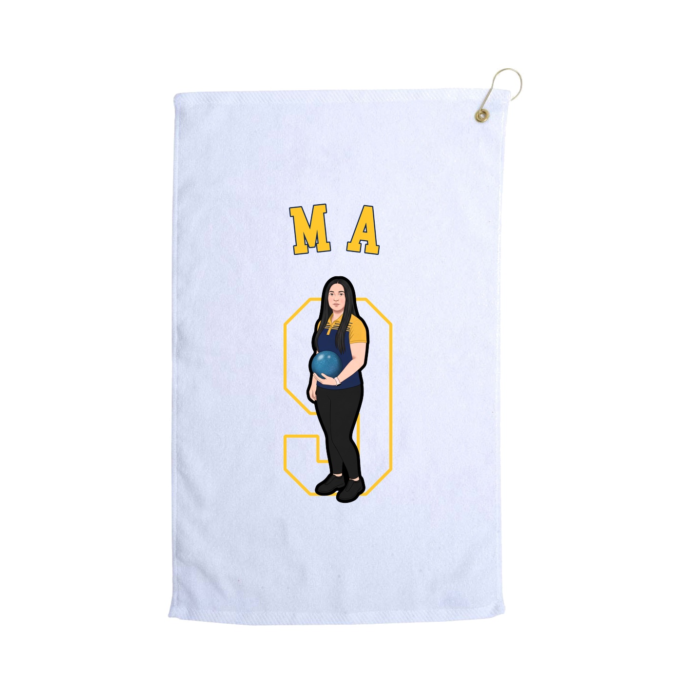 Golf Towel — Shirsey Arch in White
