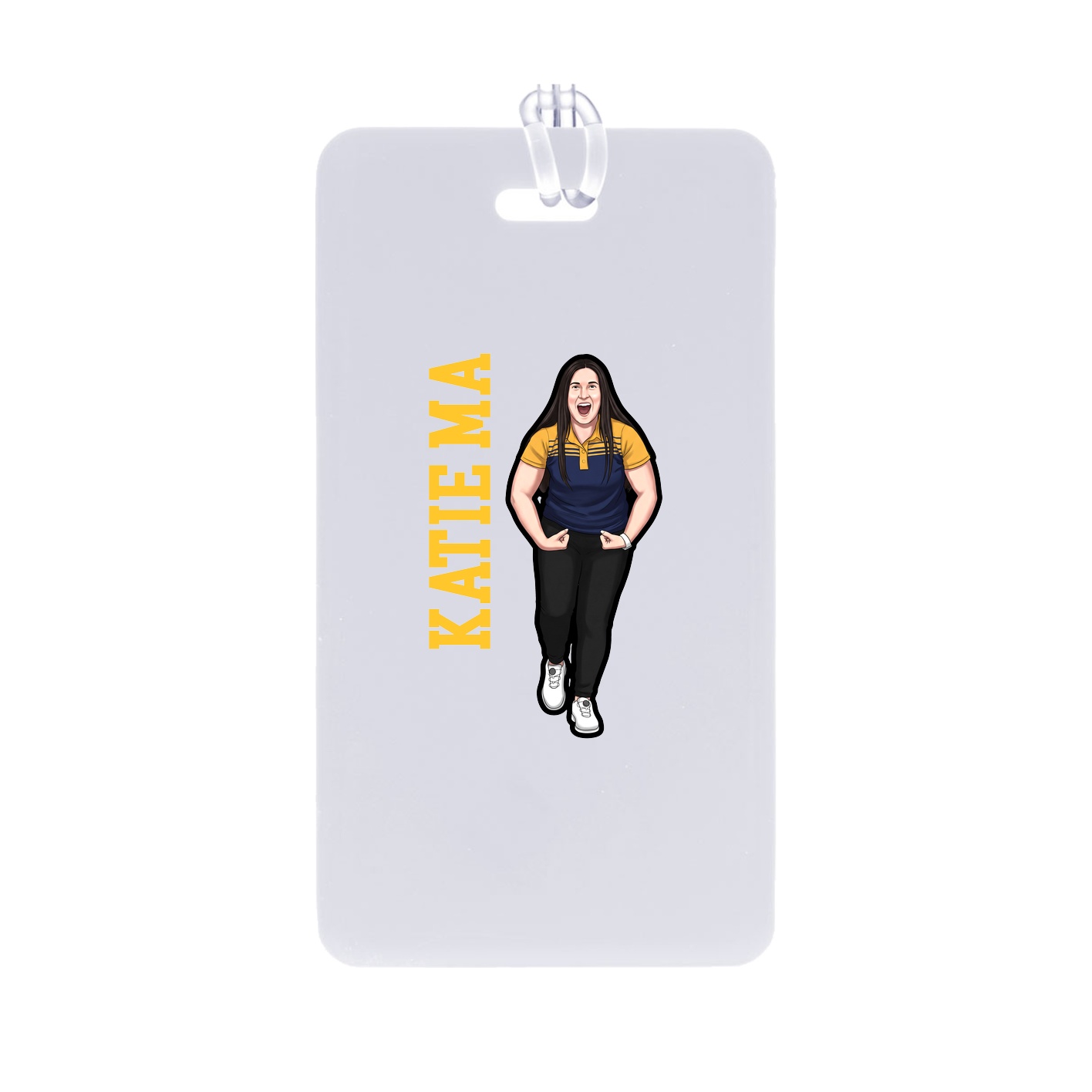 Bag Tag — Name Vertical in Classic