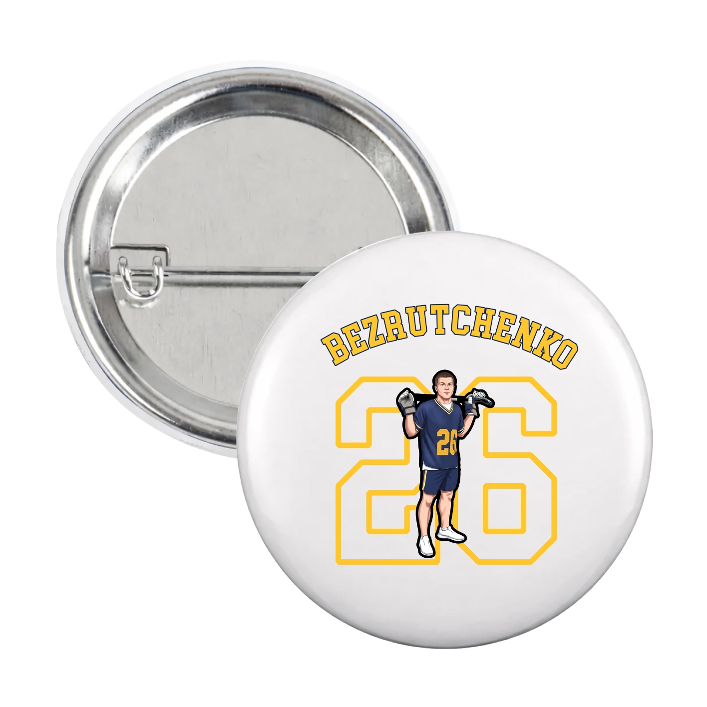 Game Day Button — Shirsey Arch in White