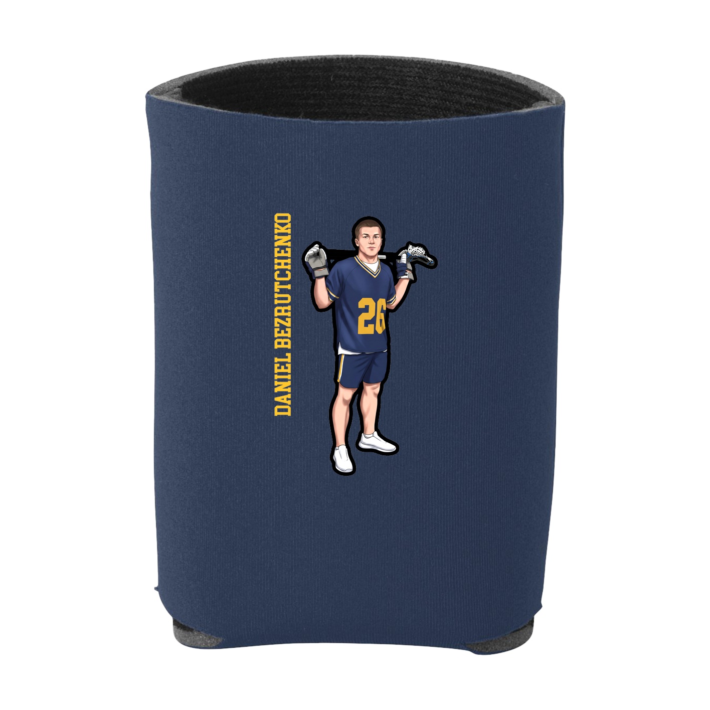 Can Holder — Name Vertical in Navy