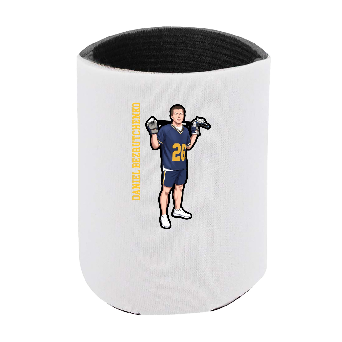Can Holder — Name Vertical in White