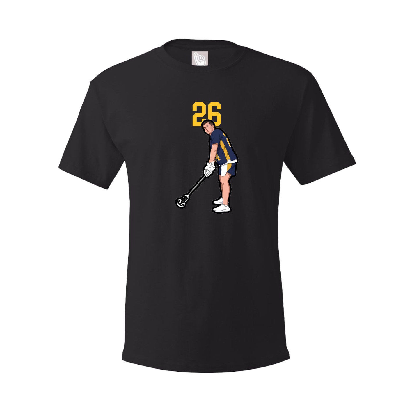 Youth Tee — Number Top in Black