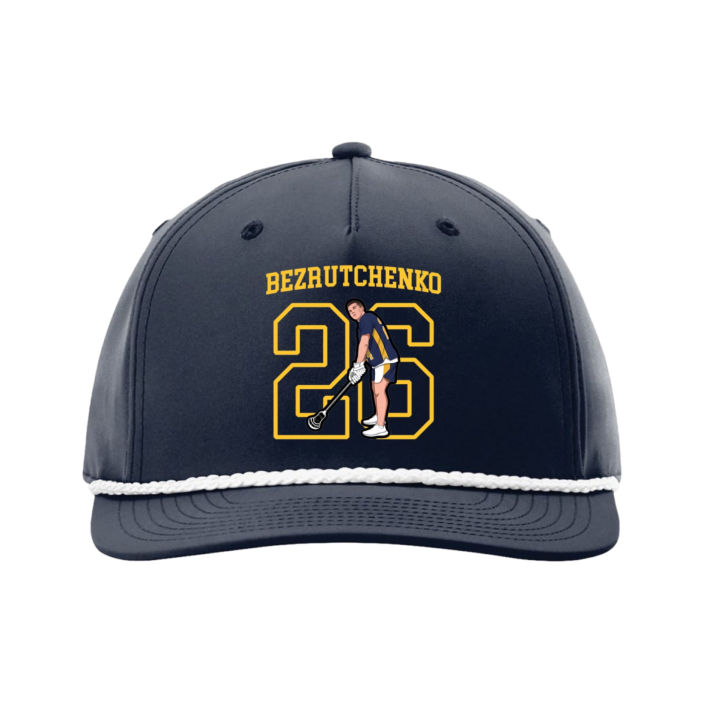 Five-Panel Classic Rope Cap — Shirsey in Navy