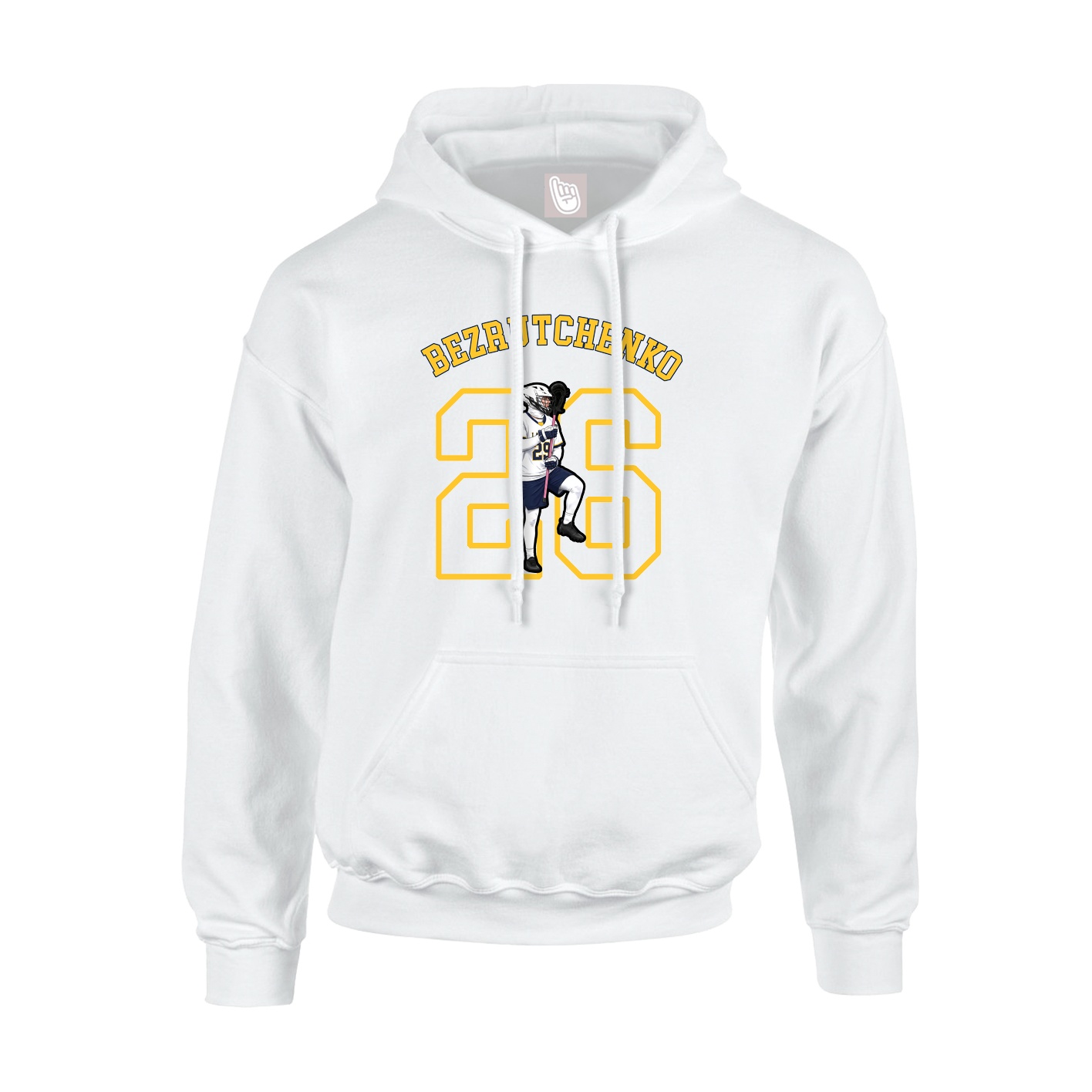 Youth Hoodie — Shirsey Arch in White