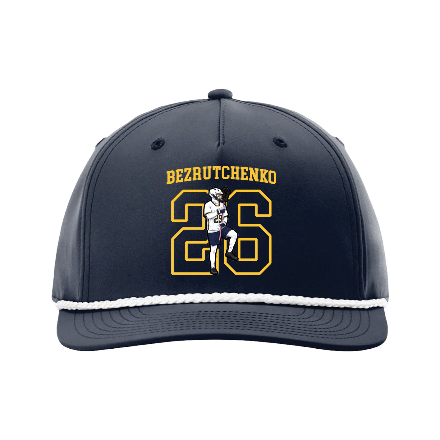 Five-Panel Classic Rope Cap — Shirsey in Navy