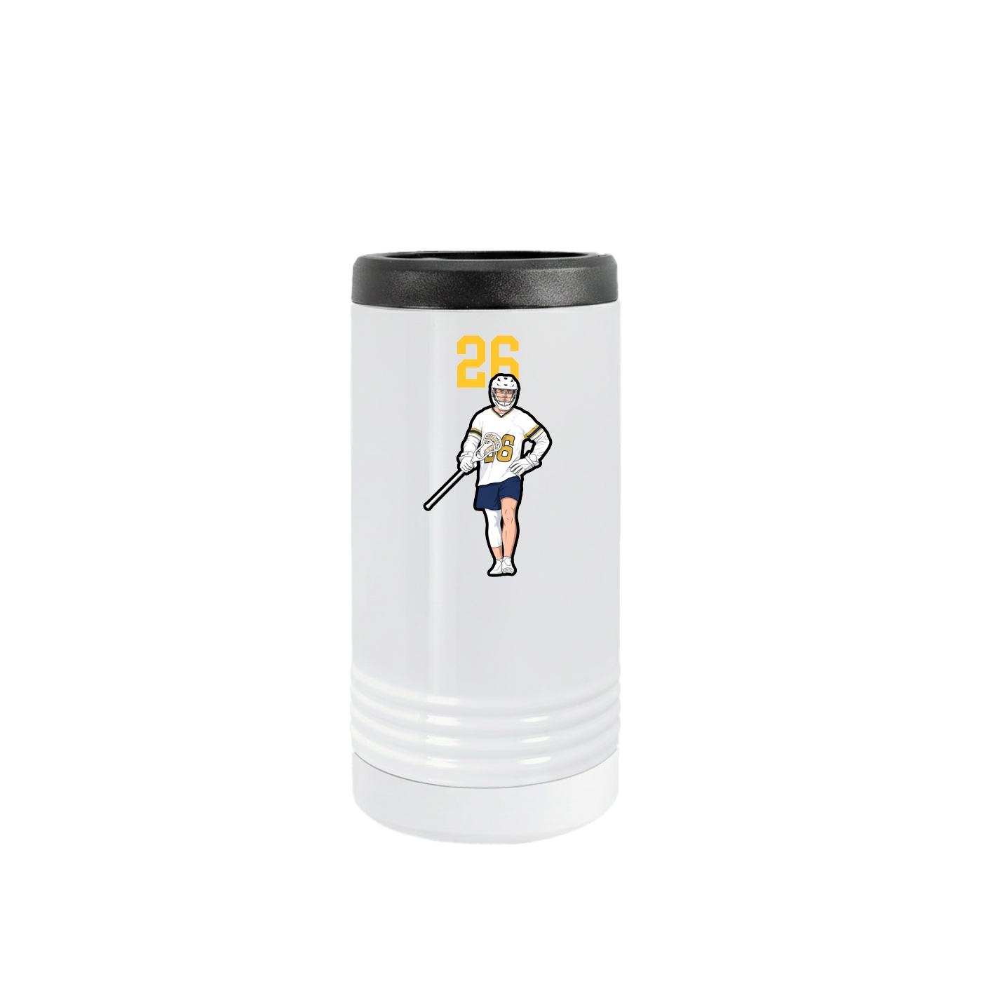 Slim Beverage Holder — Number Top in White