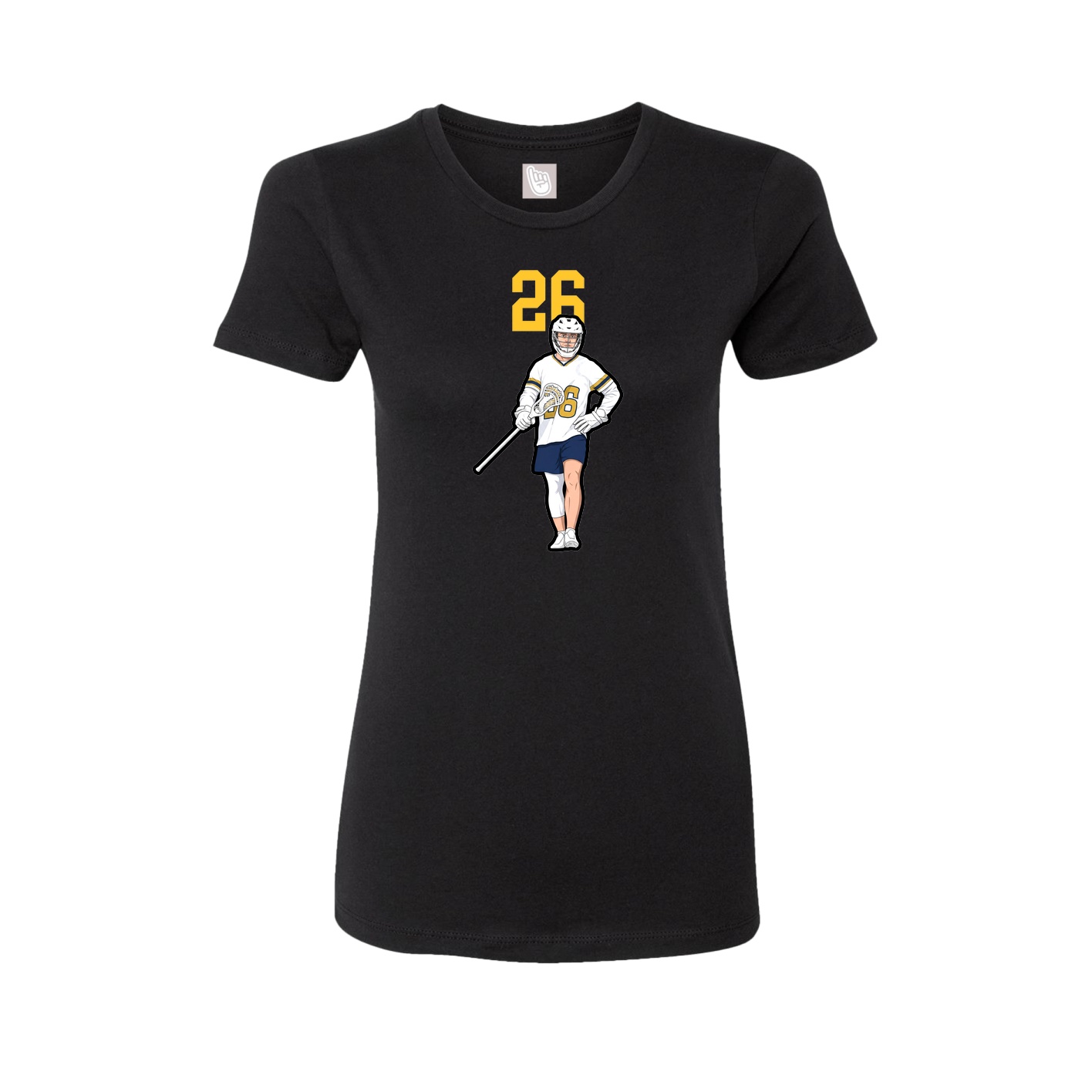 Womens Tee — Number Top in Black
