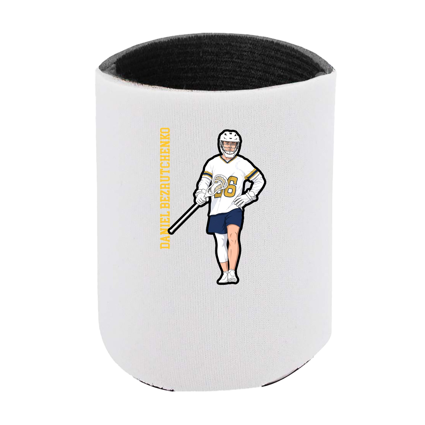 Can Holder — Name Vertical in White
