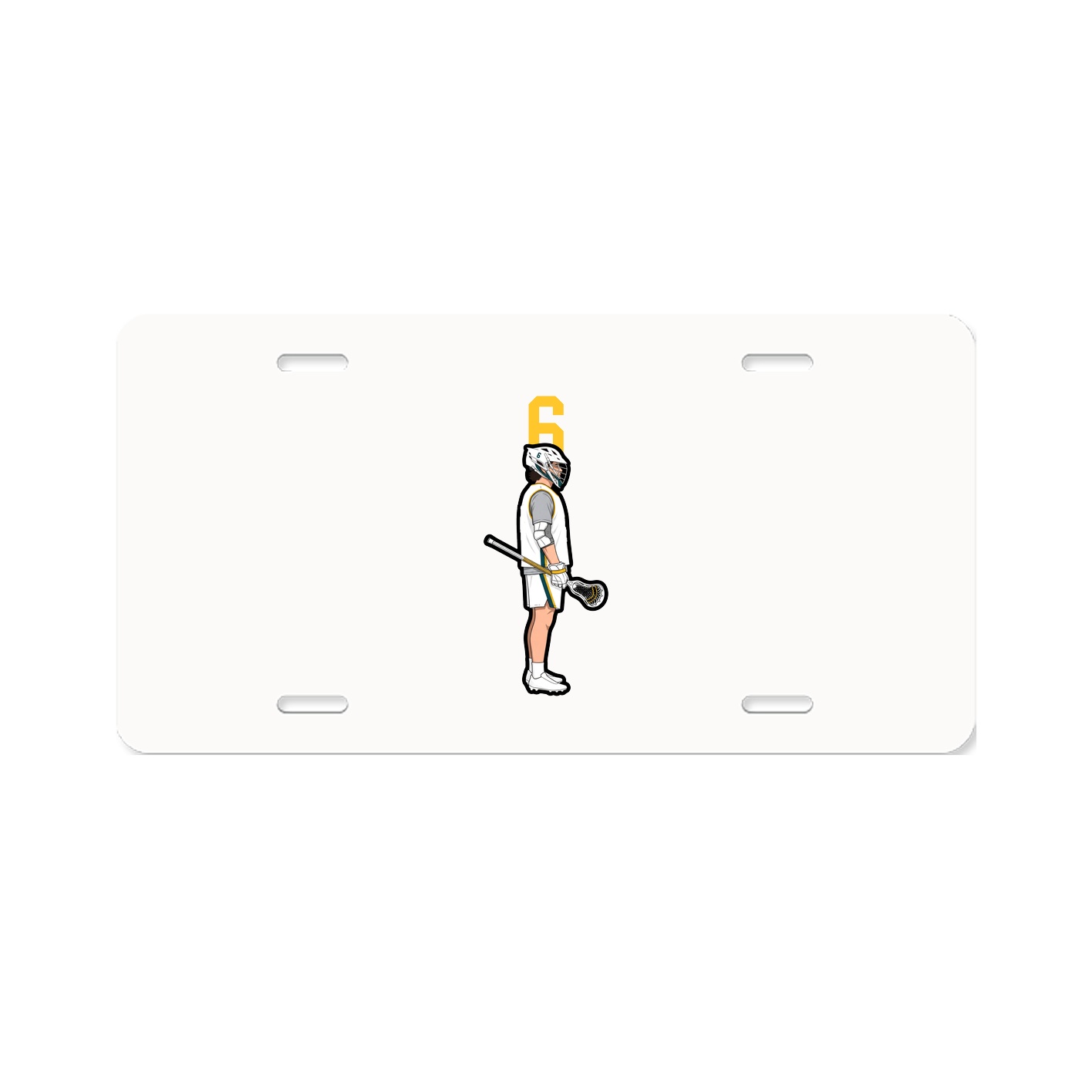 License Plate — Number Top in Classic