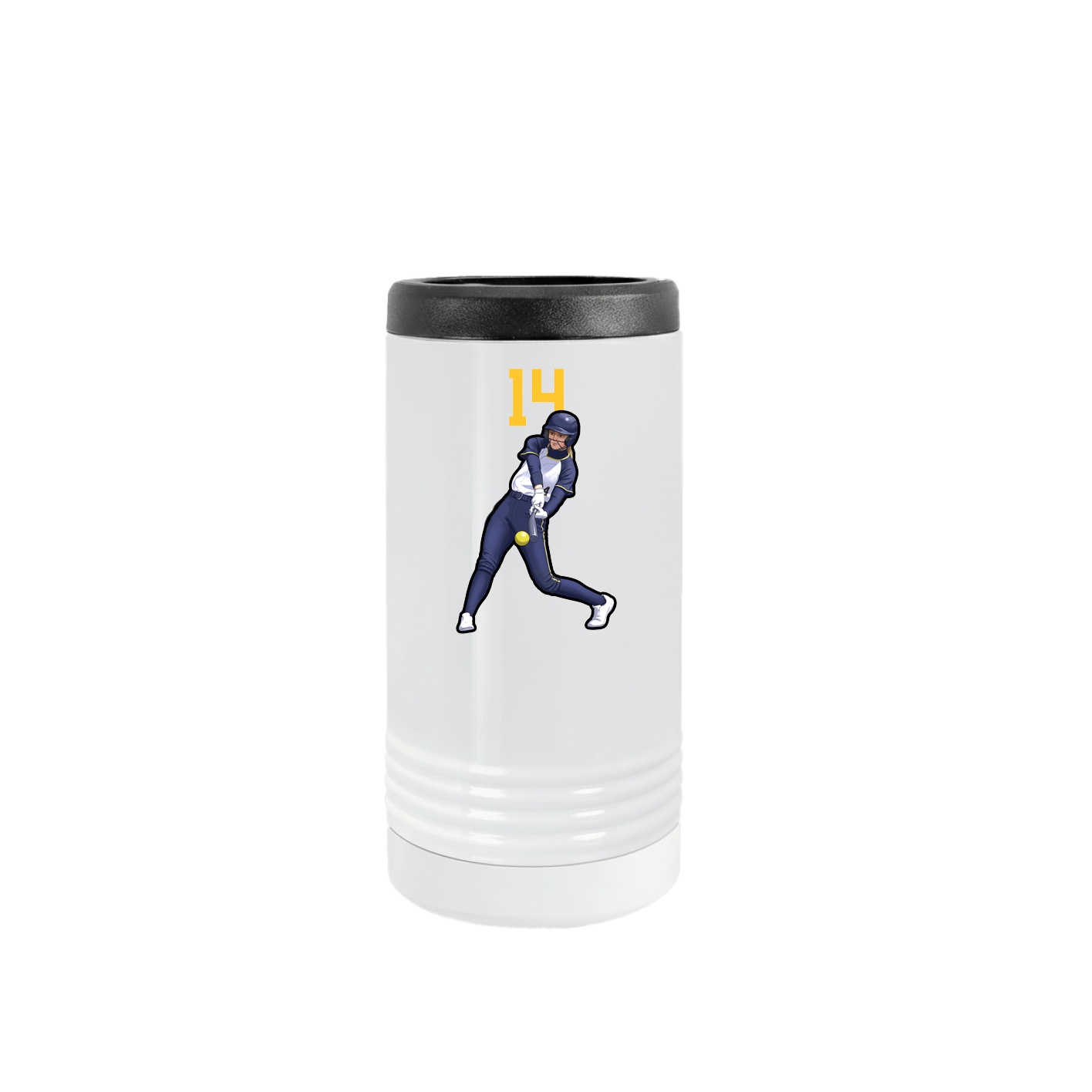 Slim Beverage Holder — Number Top in White