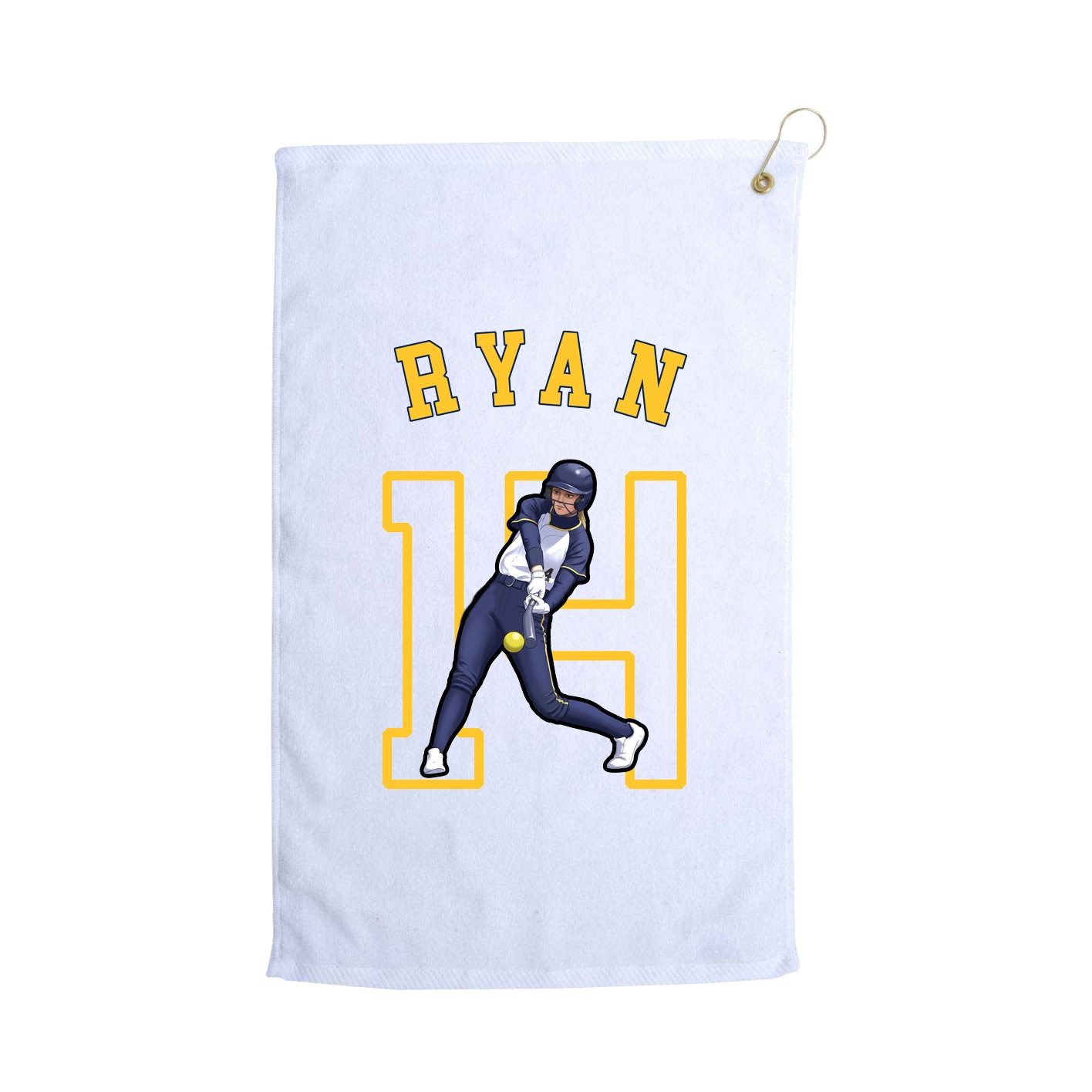 Golf Towel — Shirsey Arch in White