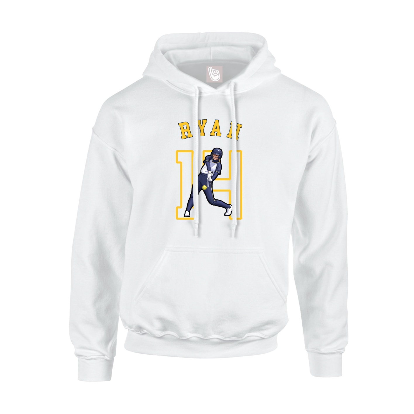 Hoodie — Shirsey Arch in White