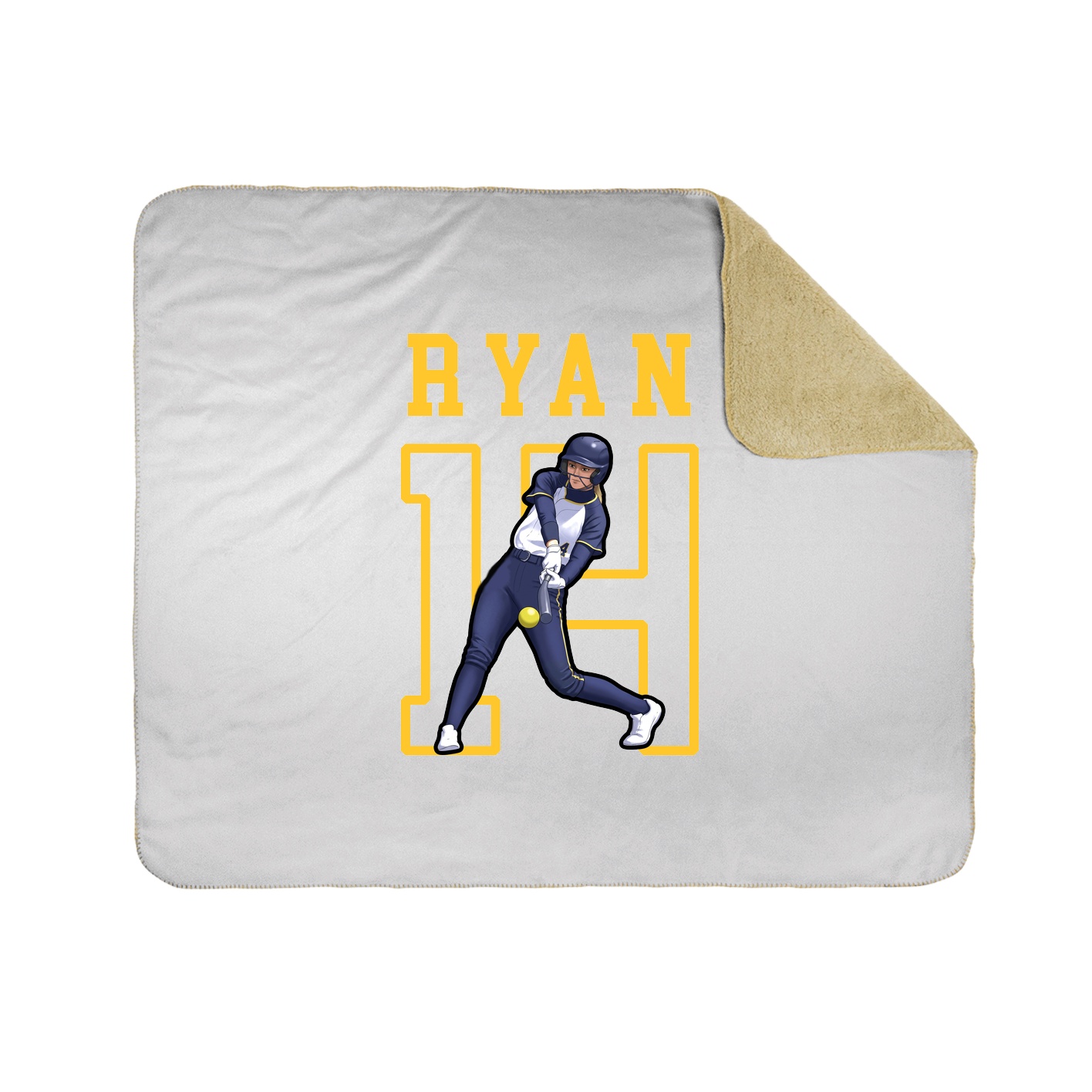 Throw Blanket — Shirsey in White