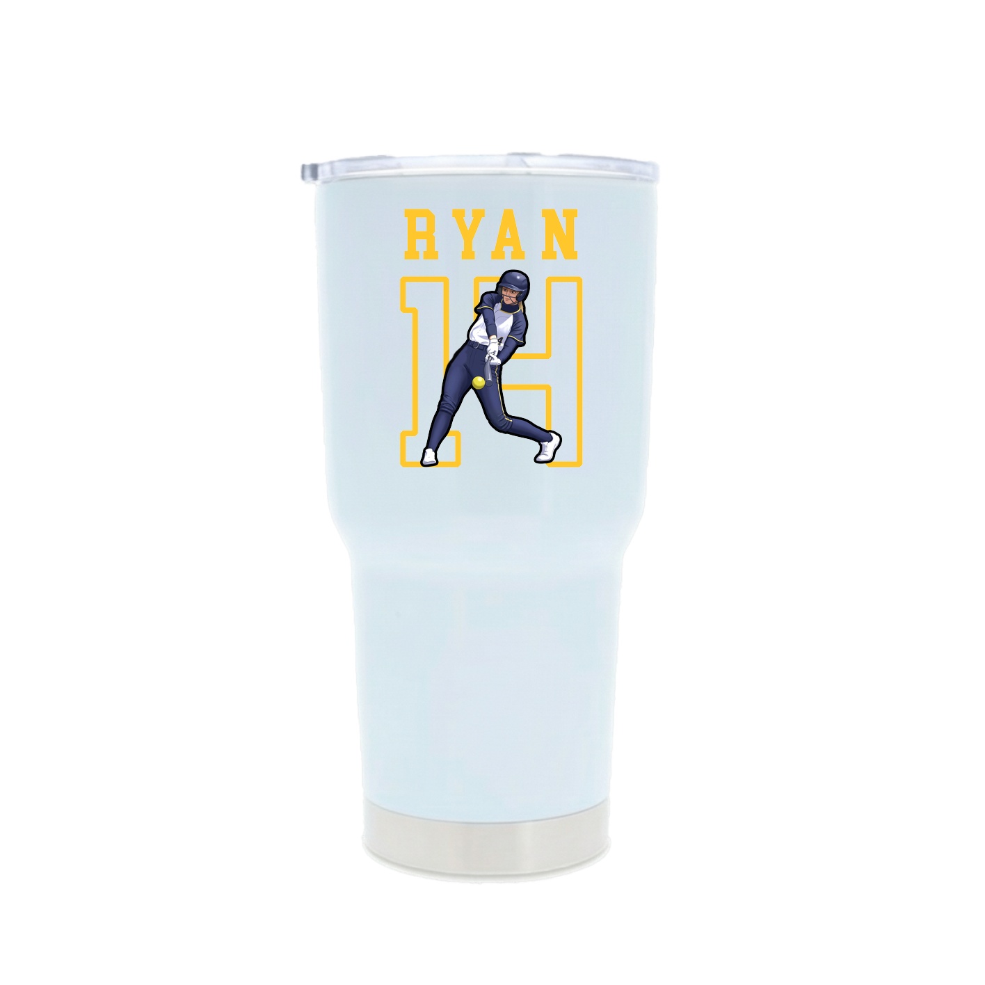 30oz Stainless Steel Tumbler — Shirsey in White