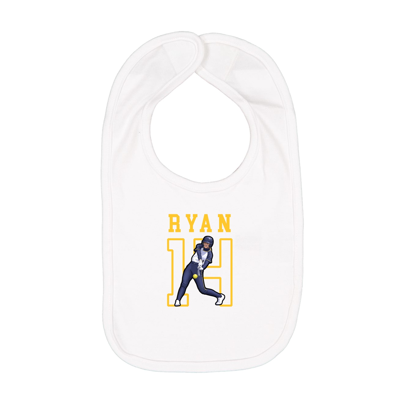 Infant Bib — Shirsey in White