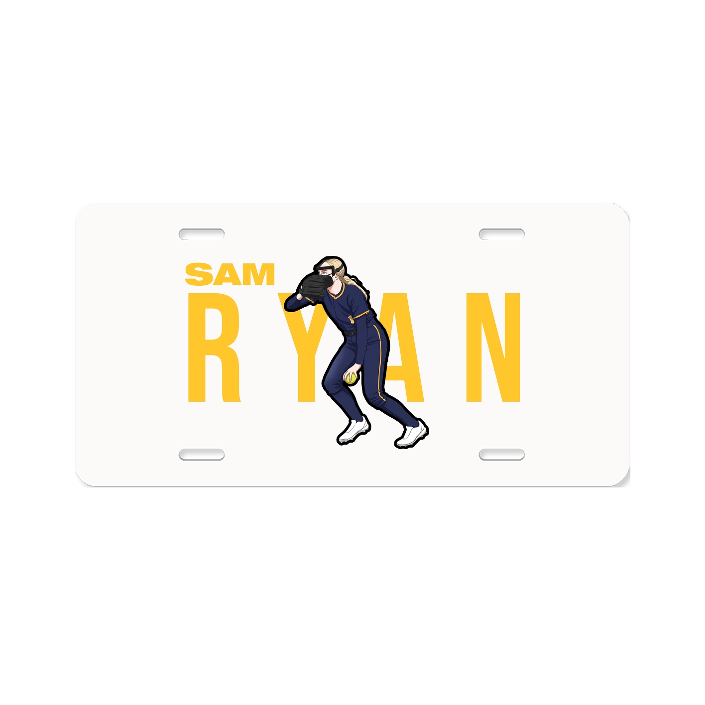 License Plate — Player Name in Classic
