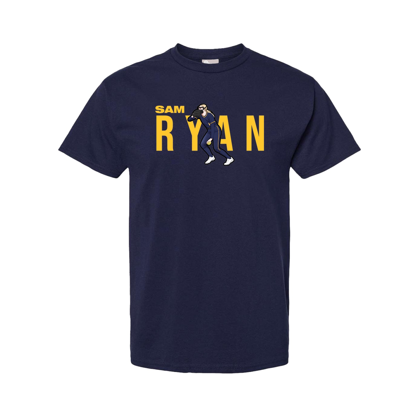 Tee — Player Name in Navy