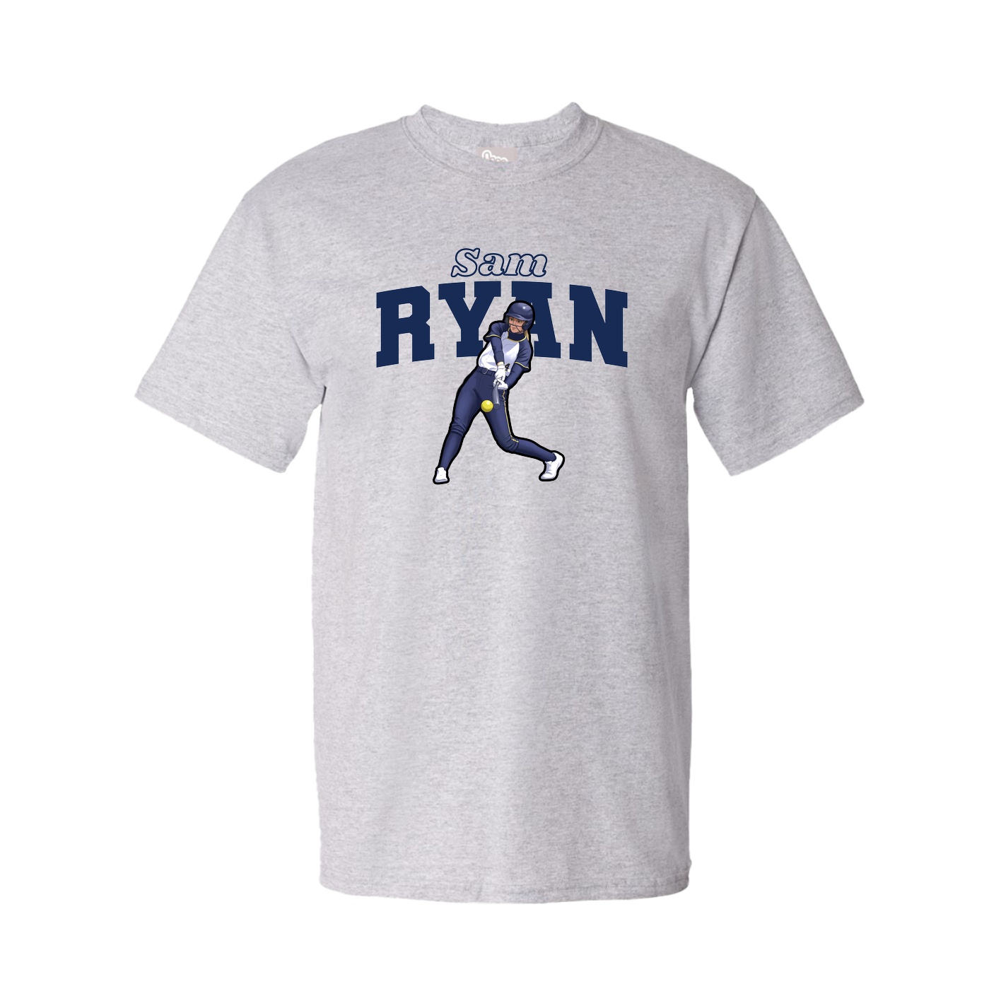 Youth Tee — Name Arch in Grey