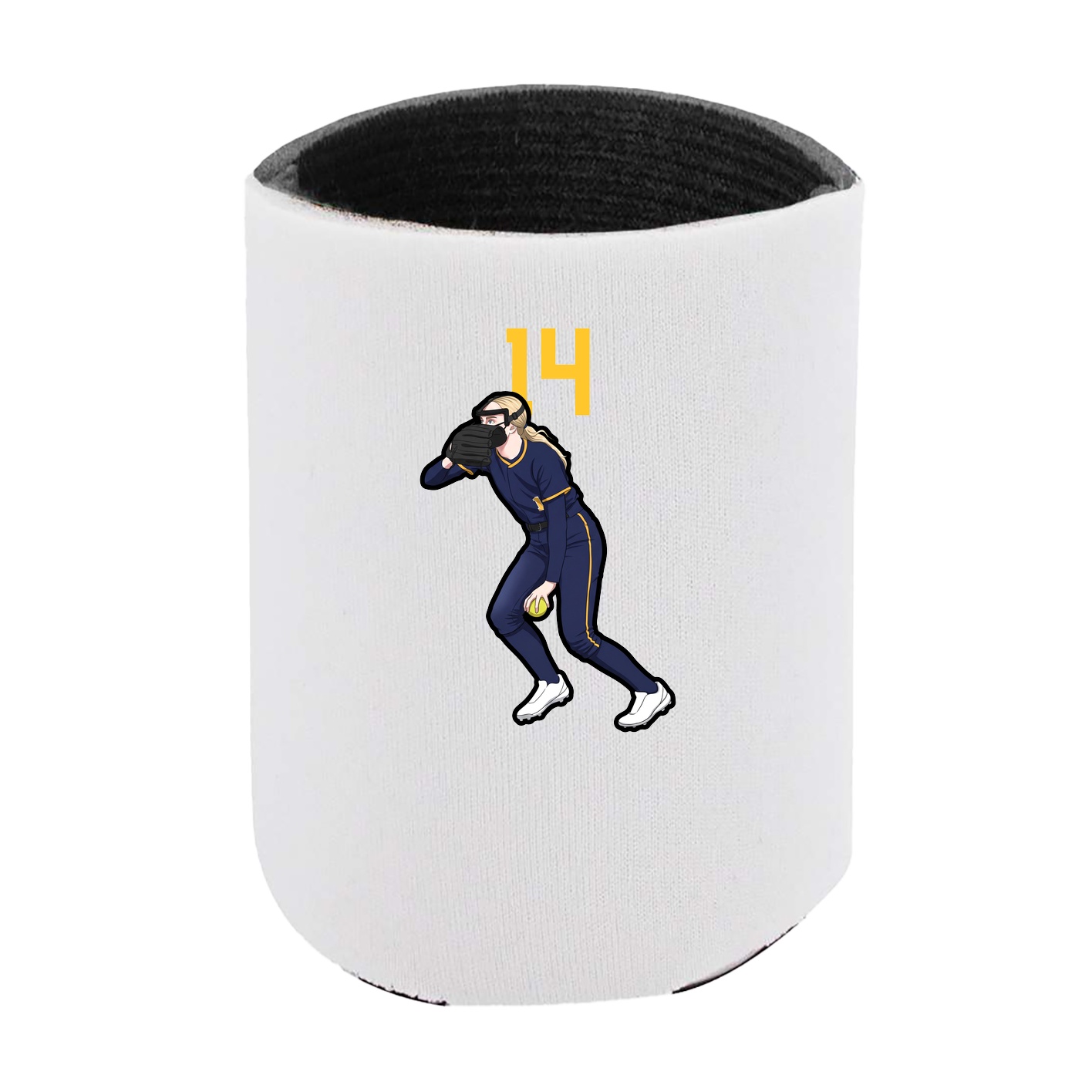 Can Holder — Number Top in White