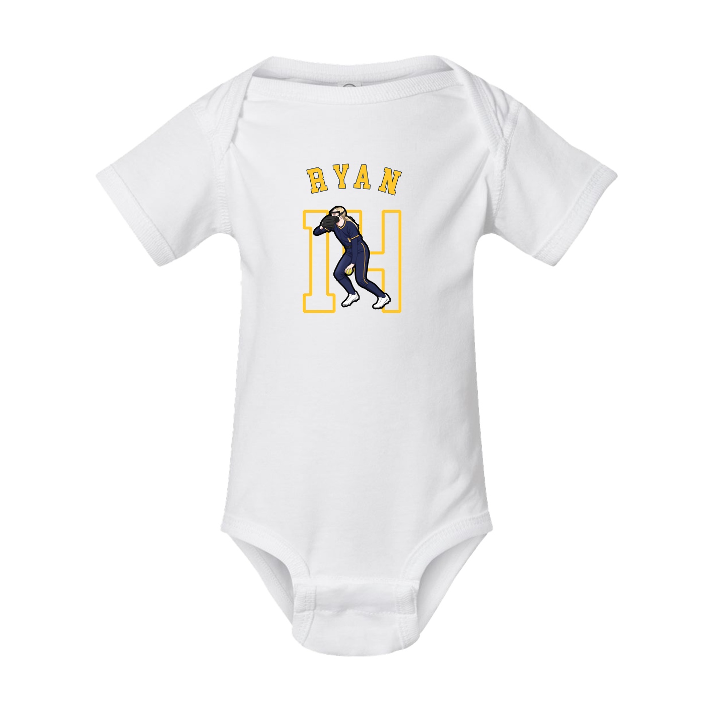 Baby Onesie — Shirsey Arch in White