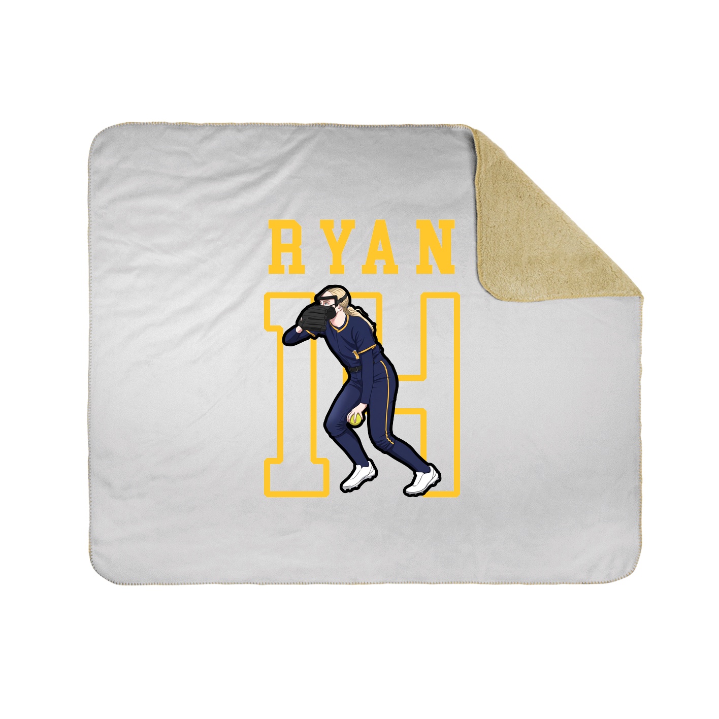 Throw Blanket — Shirsey in White