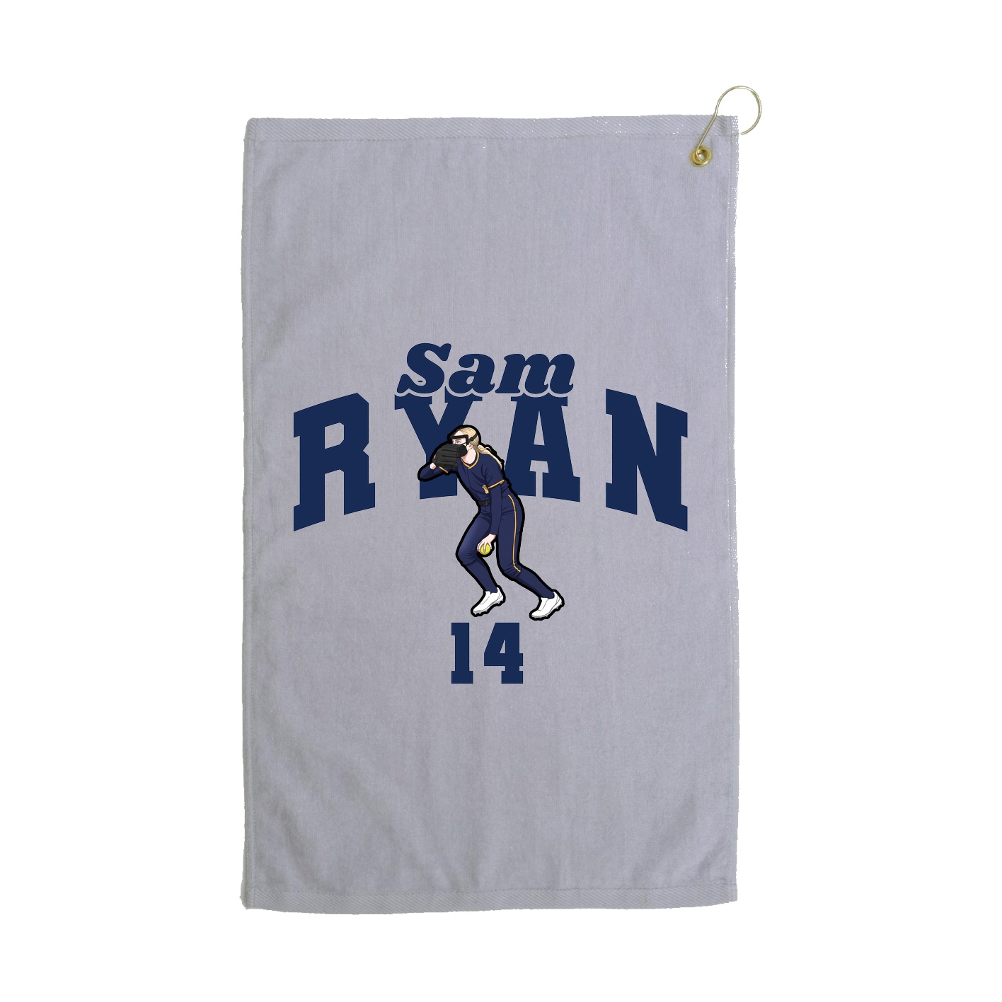 Golf Towel — Signature Arch in Grey
