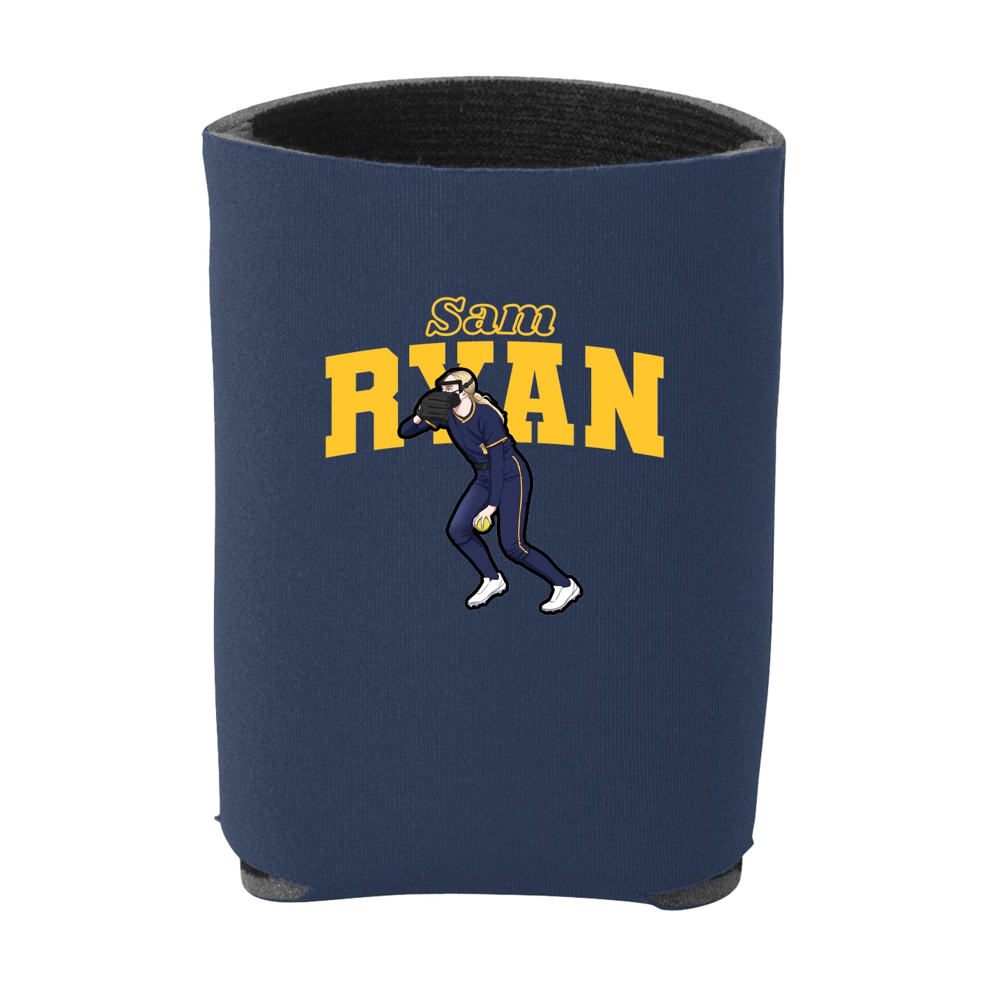 Can Holder — Name Arch in Navy