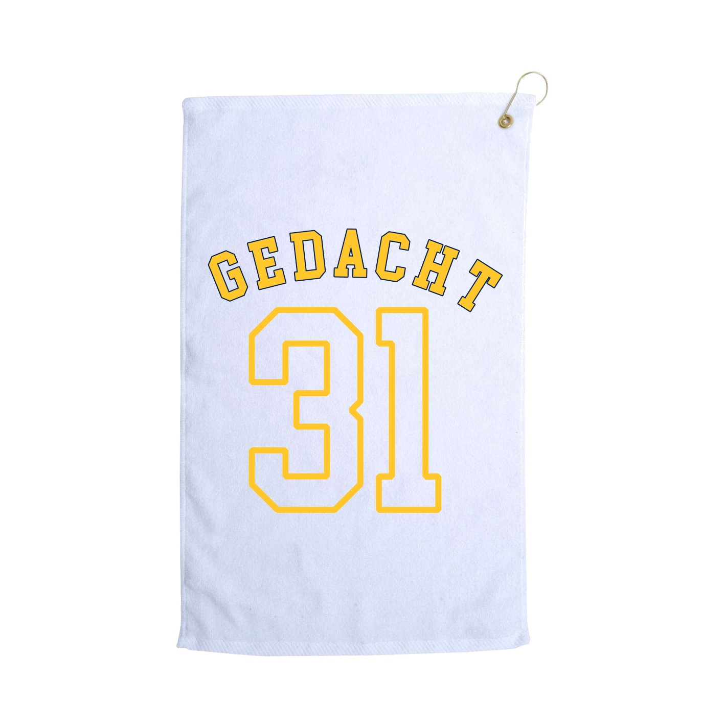 Golf Towel — Shirsey Arch in White