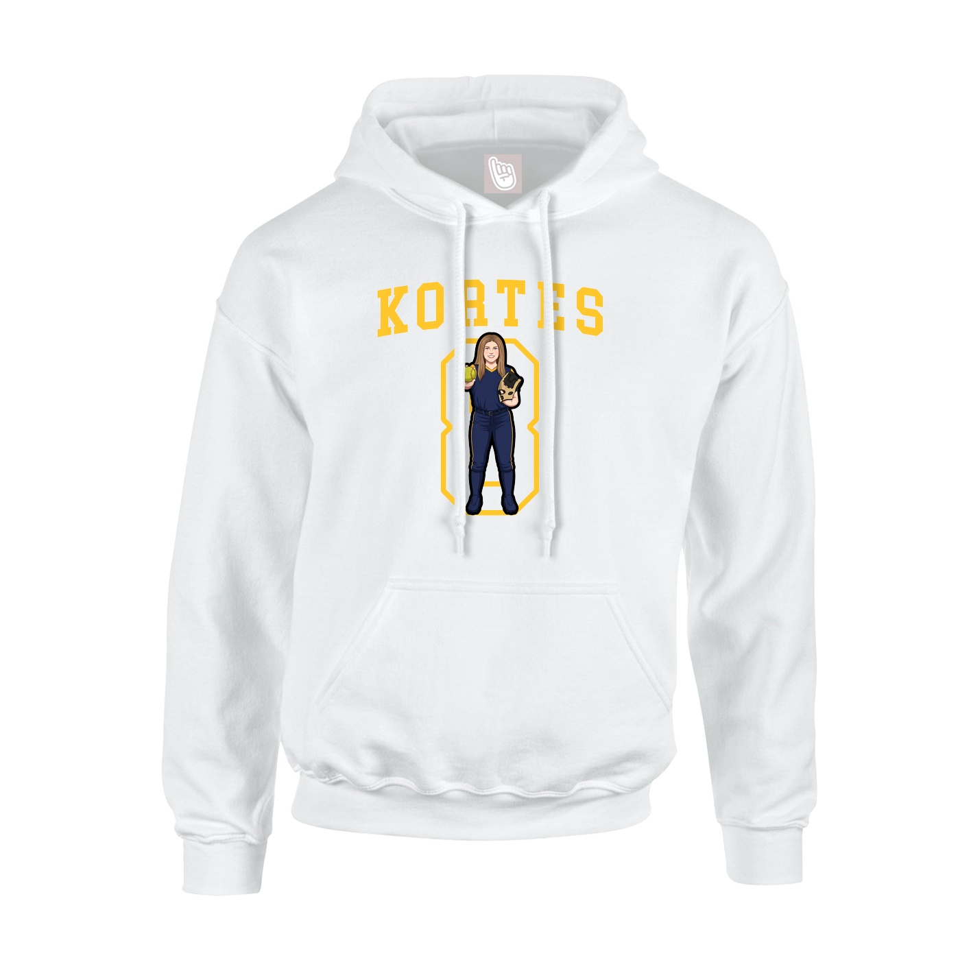 Hoodie — Shirsey in White